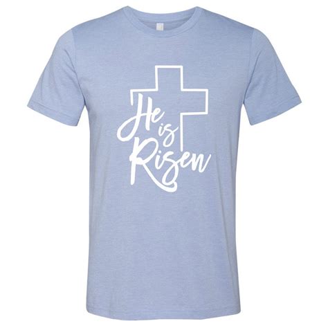 Christian Easter T Shirt He Is Risen Shirt Christian Etsy Australia