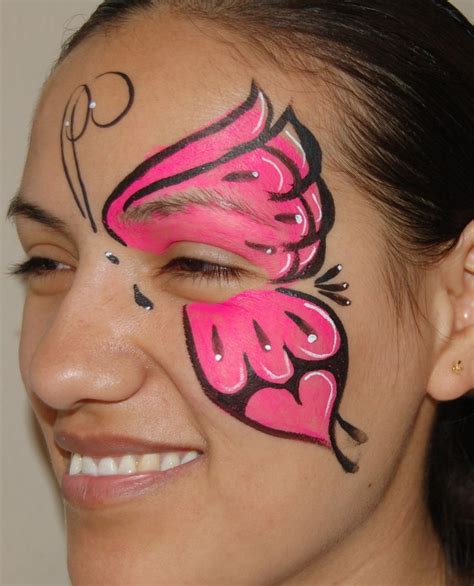 Beautiful Bright Butterfly Very Effective Face Paint Makeup Face