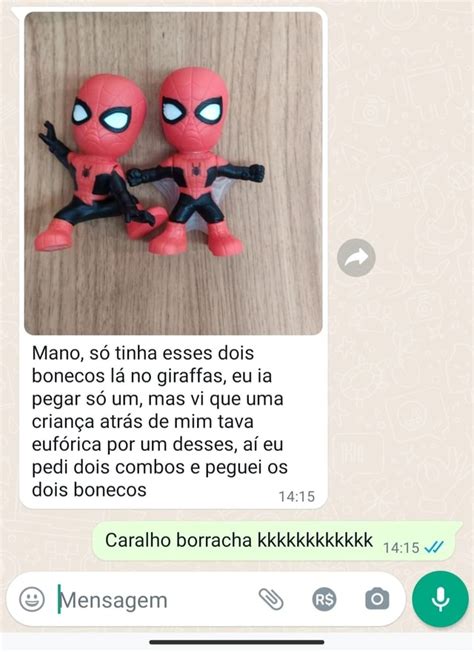 Mano S Tinha Esses Dois Bonecos L No Giraffas Eu Ia Pegar S Um