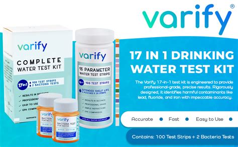 Varify In Complete Drinking Water Test Kit Strips