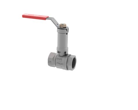 ARCO Ball Valve PN30 F F Thread Extended Lever Red Cover Sena