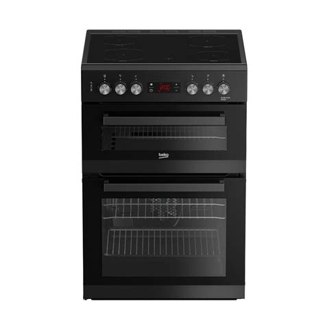 Beko Edc K Cm Double Oven Electric Cooker With Ceramic Hob Black