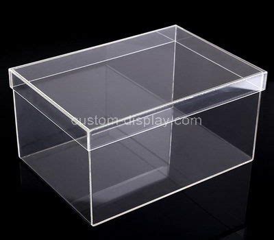 Clear acrylic storage boxes with lid, acrylic organizer box