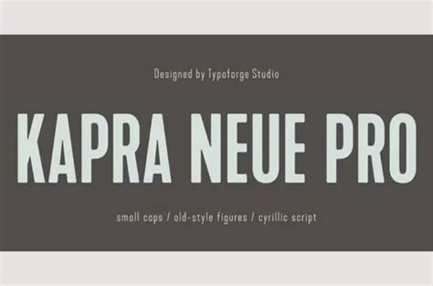 Kapra Neue Font Freedafonts