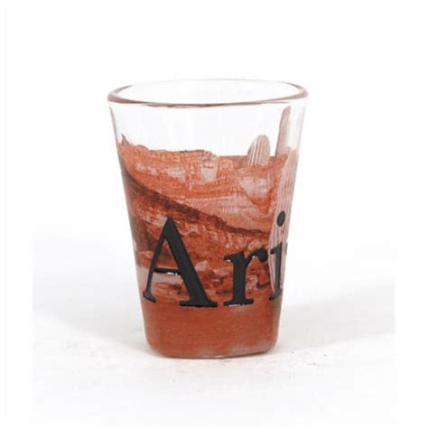 Americaware Sgari01 Arizona Duo Tone Etched Shot Glass 1 Kroger