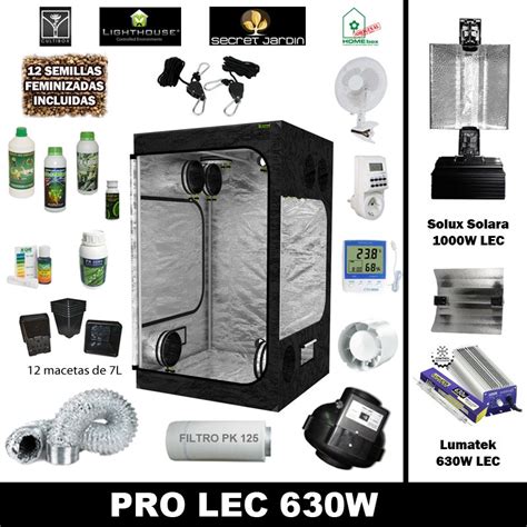 Venta Kit De Cultivo Completo Con Armario E Iluminacion Lec Cdm W