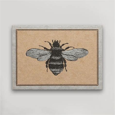 Bee Postcard Bee Art Letterpress Letterpress Design