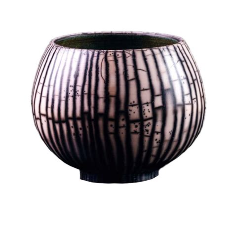 Naked Raku Bowl Black White Large European Design Haus