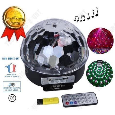 TD Lampe Disco Enceinte Boule Usb Lumineuse Lampe Discotheque Led