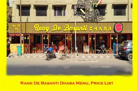 Rang De Basanti Dhaba Price list menu, Sector 5 Ballygunge Kankurgachi ...