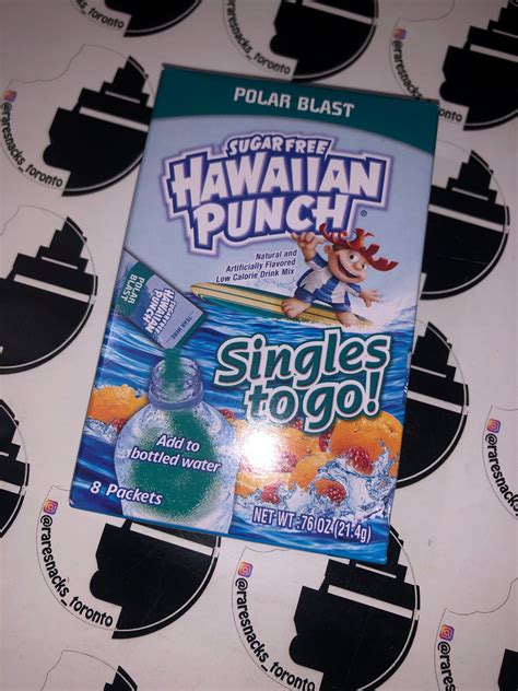 Hawaiian Punch Polar Blast Sugar Free Singles To Go Raresnackstoronto