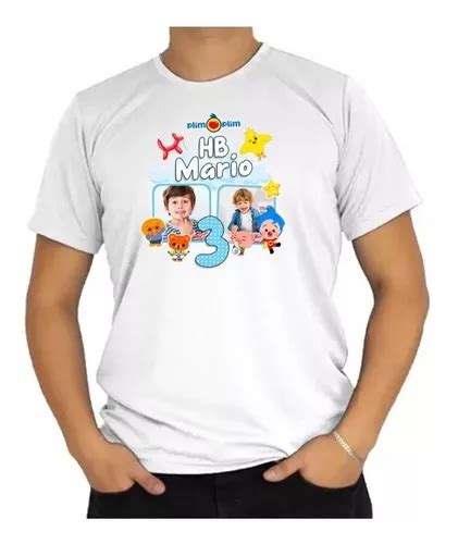 Playera Cumplea Os Plim Plim Personalizada Con Su Foto En Le N