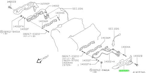 Nissan P P Cover Exhaust Manifold