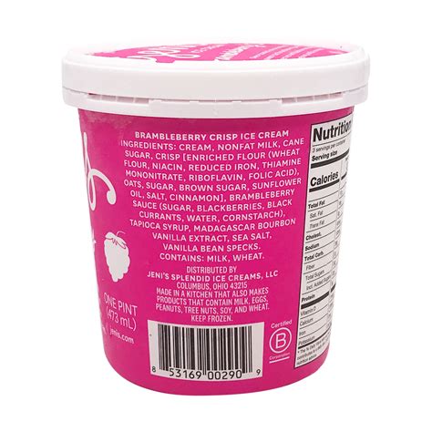 JENI’S Brambleberry Crisp Ice Cream, 1 pint | Wholefoods Market In