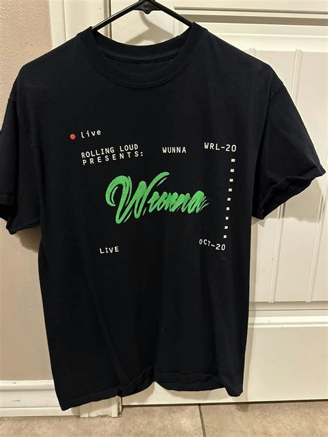 Rap Tees Rolling Loud Wrl 2020 Wunna Tee Grailed