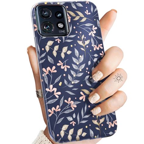 Etui Do Motorola Edge 40 Pro Wzory Floral Botanika Bukiety Obudowa Case