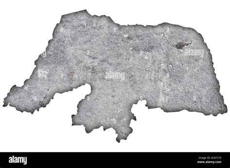 Map of Rio Grande do Norte on weathered concrete Stock Photo - Alamy