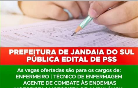 Prefeitura Divulga Pss Para Vagas No Setor De Sa De Jandaia Online