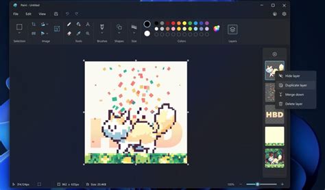 Microsoft Adding Support For Layers And Transparency In The Paint App