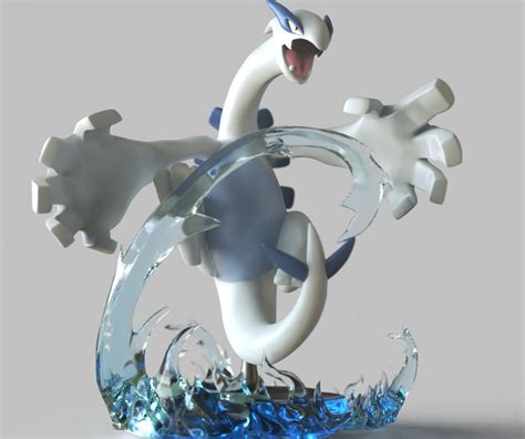 Archivo STL Lugia FAN ART FIGURA POKÉMON POKEMONObjeto de