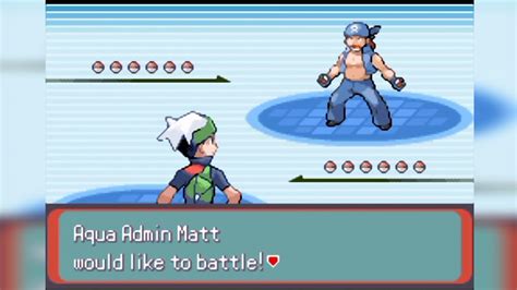 Pokemon Inclement Emerald Challenge Mode Aqua Admin Matt Aqua