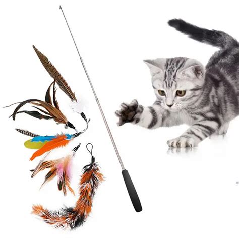 Palo Divertido Para Gatos Accesorios Para Mascotas Juego De Plumas