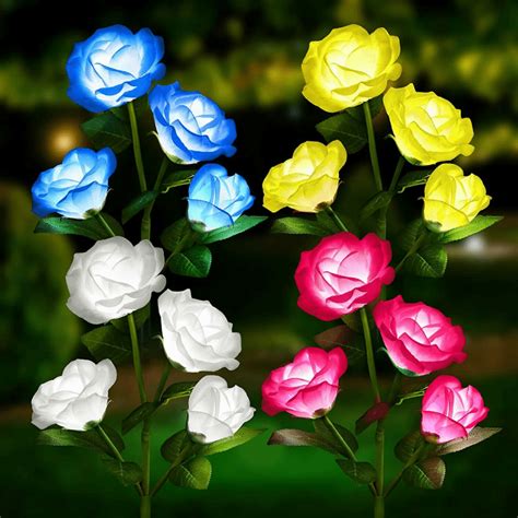 Beautiful Rose Solar Flower Garden Lights – Chyhua