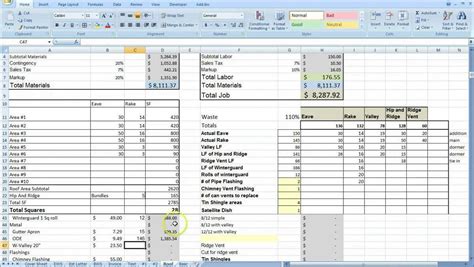 Structural Steel Takeoff Spreadsheet With Steel Takeoff Spreadsheet