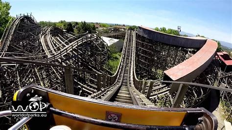 Tomahawk Port Aventura Onride Holzachterbahn Wooden Coaster Youtube