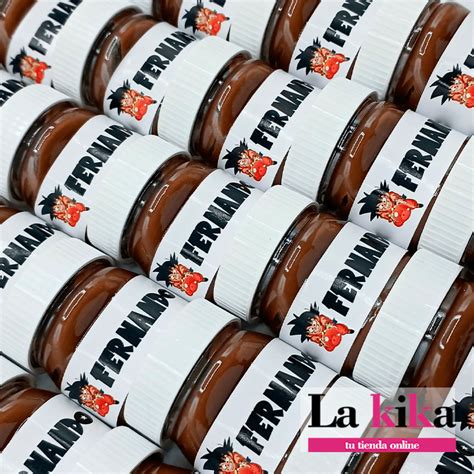 Mini Nutella Personalizada Cumplea Os Drag N Ball La Kika