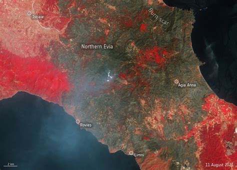 Wildfires Ravage The Greek Island Of Evia Spaceref