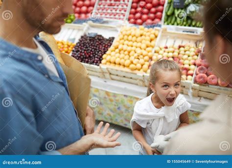 Girl Throwing Tantrum in Supermarket Stock Image - Image of couple ...