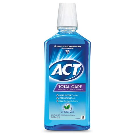 Act Total Care Anticavity Fluoride Mouthwash With Alcohol Icy