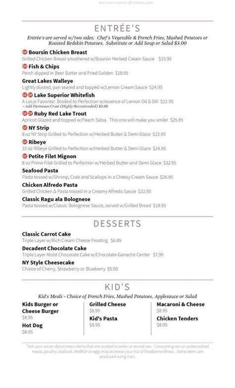 Online Menu Of The Hotel Frankfort Restaurant Restaurant Frankfort