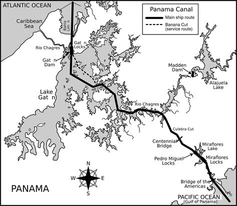 Download Panama Canal, Panama Map, Isthmus Of Panama. Royalty-Free ...