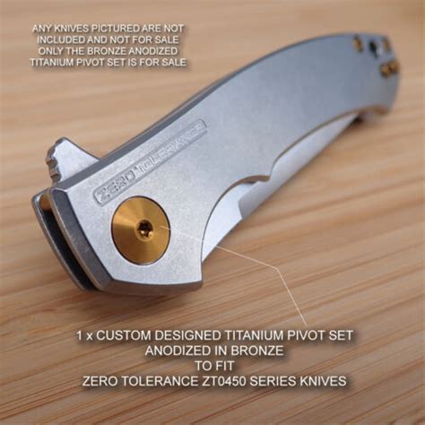 Zero Tolerance Zt0450 Zt 450 0450 450cf Custom Titanium Pivot Anodized