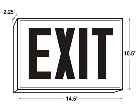 Steel Exit Signs