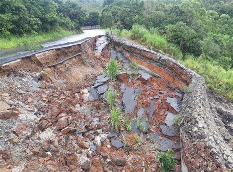 Chuva Piora Estrada De Rodrigo Silva E Distrito De Ouro Preto Fica