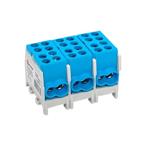 Клемма распределительная КСР с двойным винтом 2x25/2x16 синяя EKF ...
