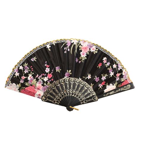 Best Chinese Style Dance Wedding Party Lace Silk Folding Hand Held