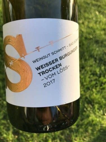 Weingut Egon Schmitt Weisser Burgunder Vom L Ss Trocken Vivino