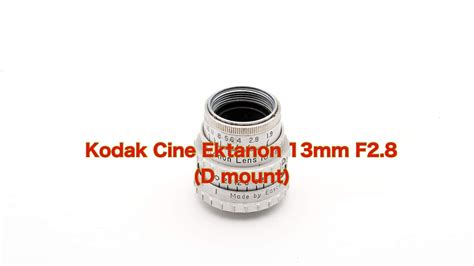 Vintage Lens File No Kodak Cine Ektanon Mm F D