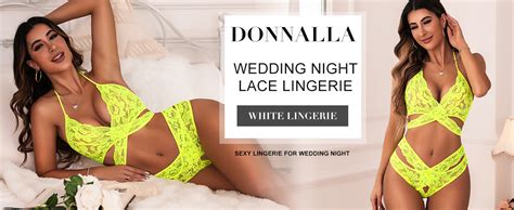 Amazon Donnalla Women Sexy Lingerie Set Two Piece Lace Bra And Panty Set Bralette Sleepwear
