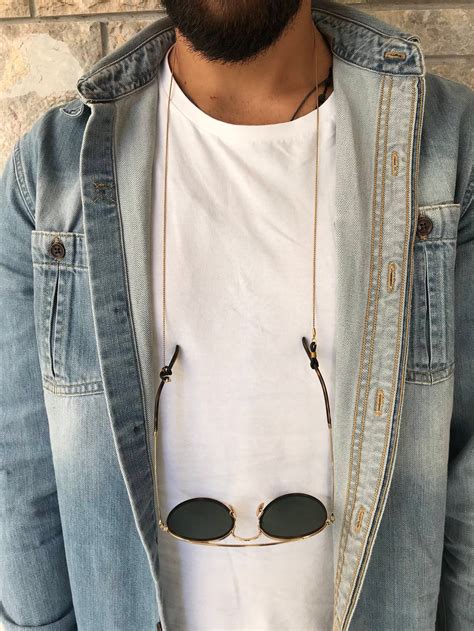 Mens Glasses Chain Gold Glasses Chain Men Sunglasses Etsy