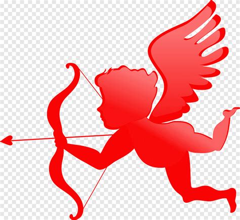 Cherub Valentines Day Cupid Angel Cupid Silhouet Materiaal Engel