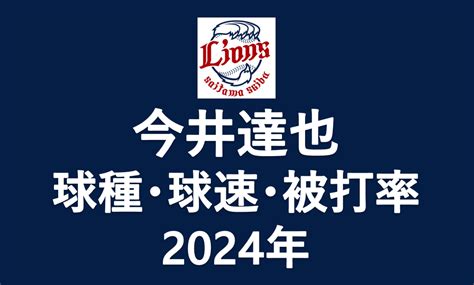 今井達也投手｜球速・球種・被打率│2024│球速ドットコム