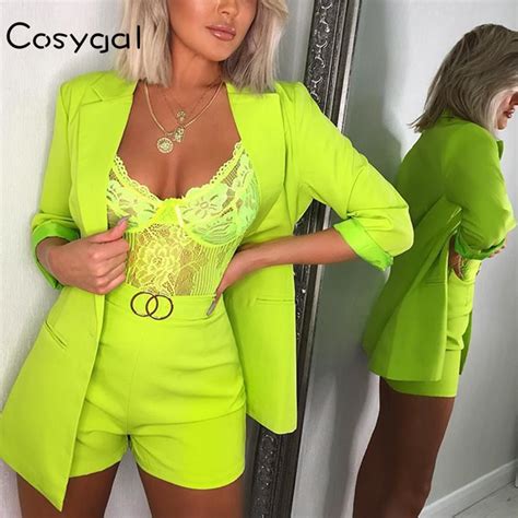 Official New Long Sleeve Two Piece Set Top And Shorts Summer Clothes For Women 2019 Nightclub 2