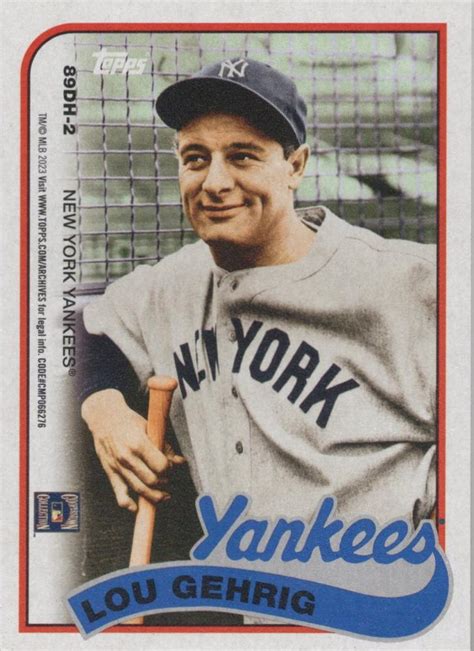Topps Archives Topps Doubleheaders Dh Lou Gehrig Babe Ruth Trading Card