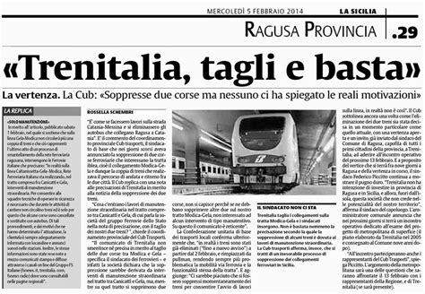 I Pendolari E Le Infrastrutture In Sicilia Trenitalia Tagli E Basta