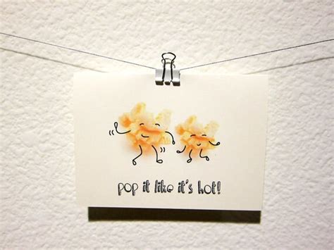 Pop It Like Its Hot Popcorn Greeting Card By Ilootpaperie On Etsy